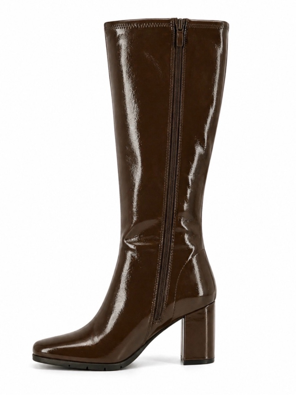 Aerosoles Micah Tall Boots size 8 Java Patent New